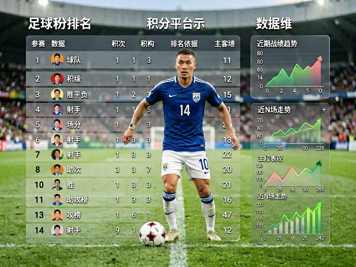 足球积分排名与多维数据统计展示